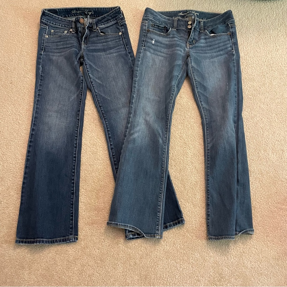 Vintage American Eagle Flare/Wideleg Jeans Size 4 short